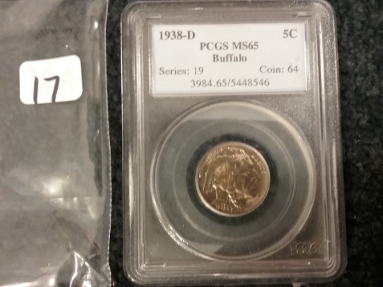 PCGS 1938-D Buffalo Nickel in MS-65