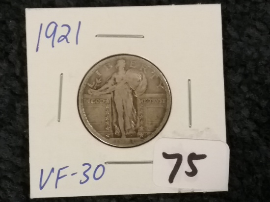 1921 Standing Liberty Quarter in Very Fine 30