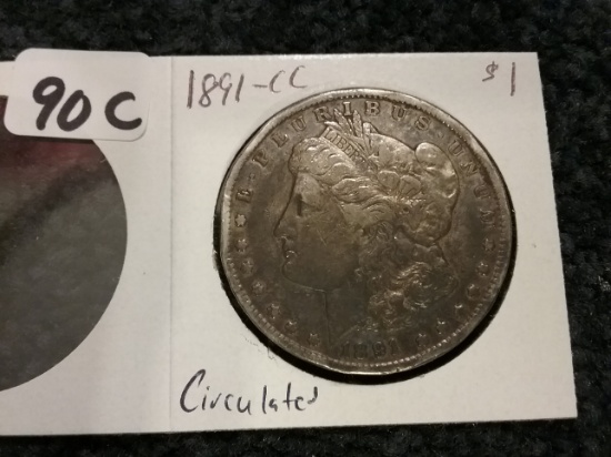 1891-CC Morgan Dollar