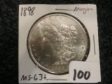 1898 Morgan Dollar in MS-63+