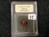 USCG 1942 Wheat Cent PROOF - 66 RED
