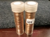 BU RED ROLL of 1960 and 1970-S cents