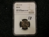 NGC 1951-D Jefferson Nickel in MS-66