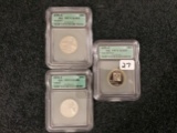 Three Proof 70 DCAM Quarters all 2008-s