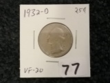 1932-D Washington Quarter in Very Fine 20