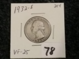 1932-S Washington Quarter in Very Fine 25