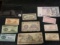 Ten pieces of foreign currency