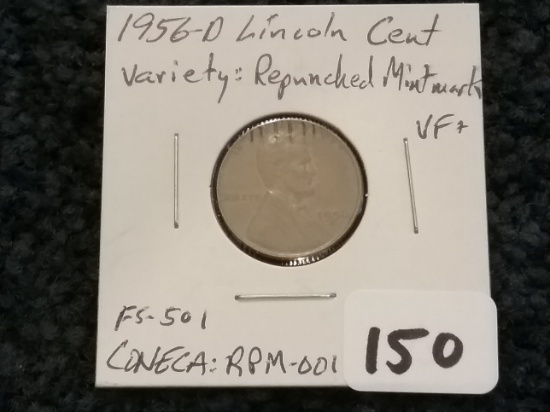 1956-D/D Wheat cent RPM-001 FS-501