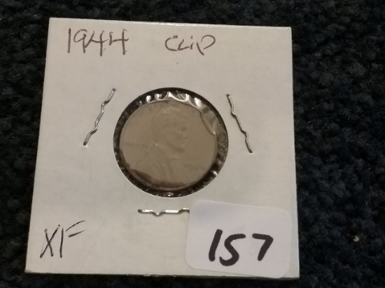 1944 Wheat cent clipped planchet