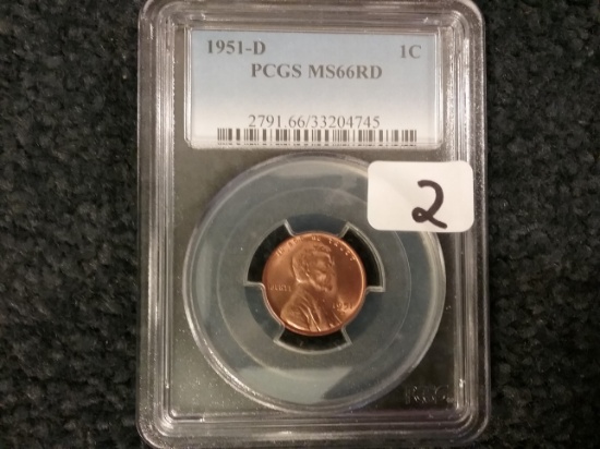 PCGS 1951-D Wheat Cent MS-66 RED