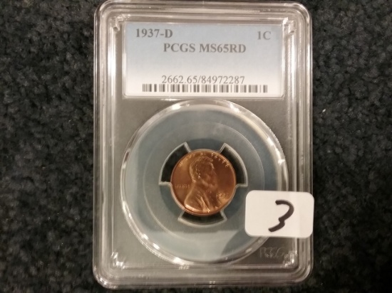 PCGS 1937-D Wheat Cent MS-65 RED