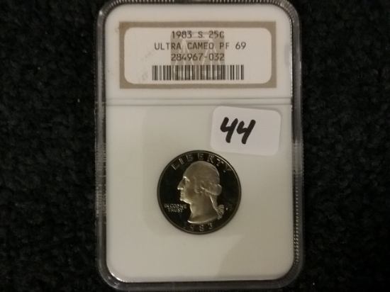 NGC 1983-S Washington Quarter PF 69 UC
