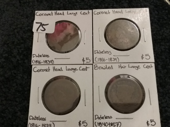 Four Large Cents that are quite the mystery