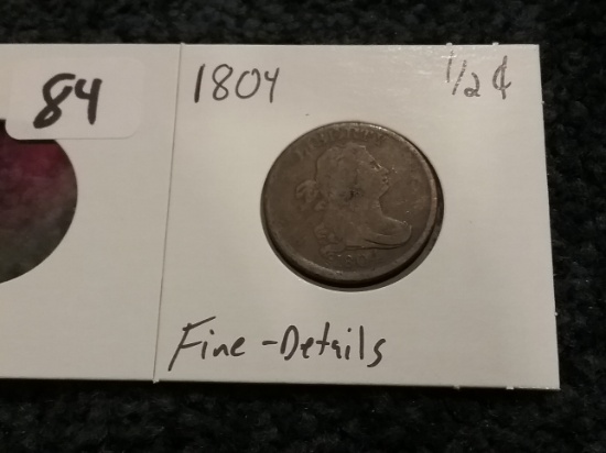 1804 Half-Cent in Fine details condition