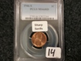 VARIETY COIN. PCGS 1946-S Wheat Cent MS-66 RED