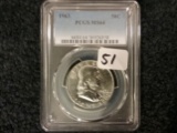 PCGS 1963 Franklin Half Dollar MS-64