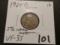 KEY DATE 1924-D Wheat Cent in Very Fine-35