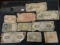 Twenty pieces of ratty foreign currency