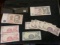 Group of Eleven uncirculated pieces of foreign currency