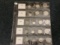 Sheet of all silver coinage from the 1940's