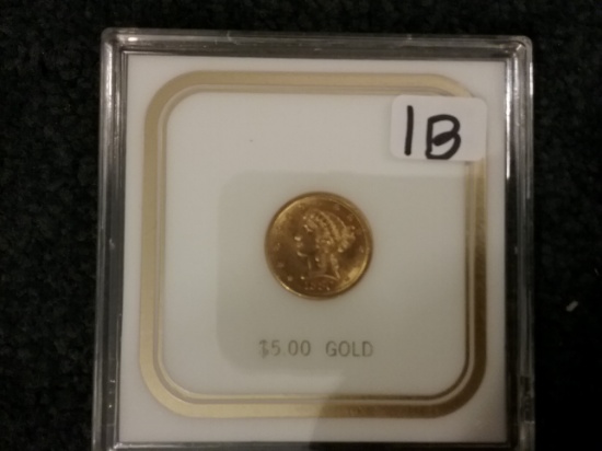 1880 $5 Liberty Gold Half-Eagle MS-62