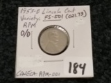 1953-D/D Wheat Cent RPM FS-501 in Extra Fine
