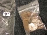 Bag of 88 Wheat Pennies