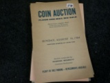 Five old Sale Auction Catalogs