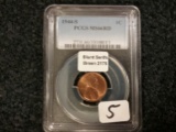 PCGS 1944-S Wheat Cent MS-66 RED Blunt Serifs