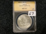 VARIETY COIN! ANACS 1885 Morgan Dollar MS-63 VAM-4A