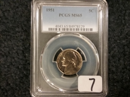 PCGS 1951 Jefferson Nickel MS-65