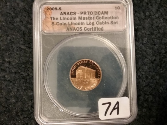 ANACS 2009-S PR 70 DCAM Lincoln Cent
