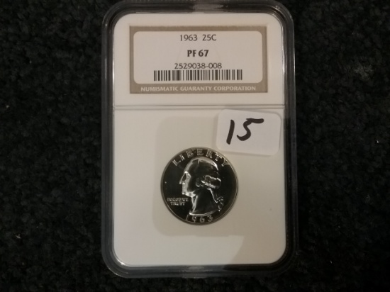 NGC 1963 Washington Quarter Proof 67