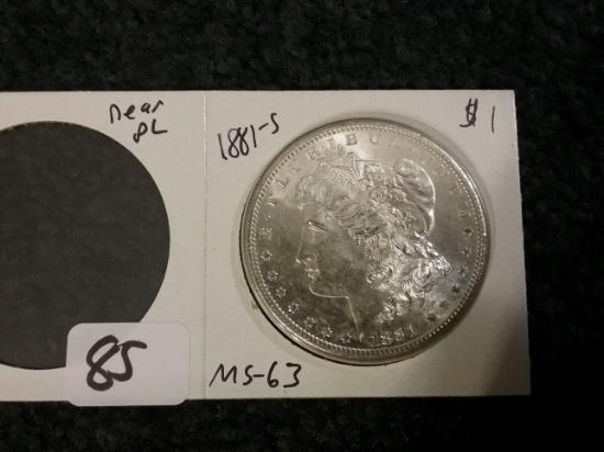 1881-S Morgan Dollar in MS-63+