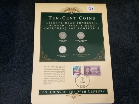 Ten-Cent Coins Four types..silvers