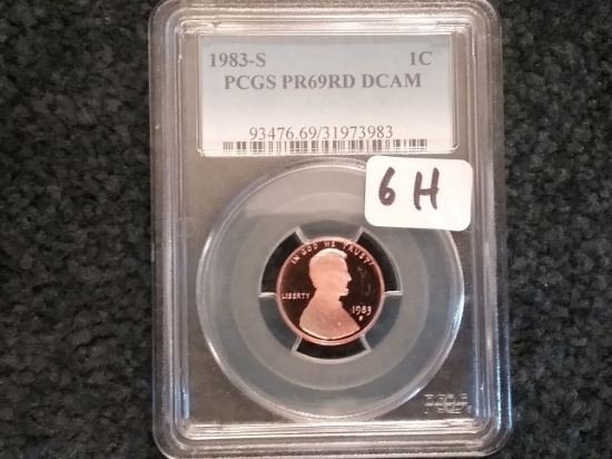 PCGS 1983-S Memorial cent PR 69 D CAM RED