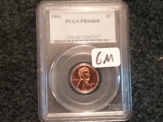 PCGS 1961 Memorial Cent PR 66 RB