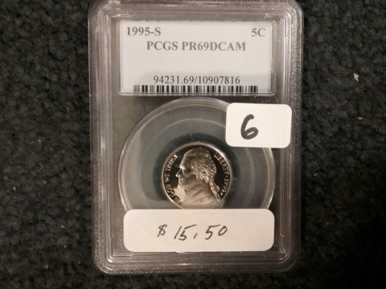 PCGS 1995-S Jefferson Nickel PR 69 Deep Cameo