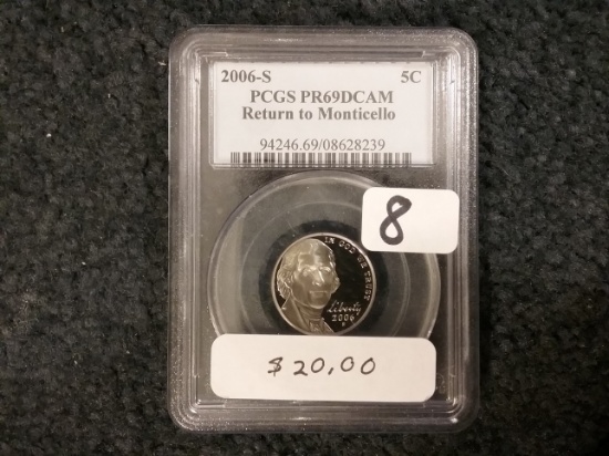 PCGS 2006-S Jefferson Nickel PR 69 Deep Cameo