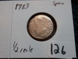 WOW! 1783 Spain 1/2 reale
