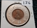 Uncirculated 1948-D Wheat Cent Encased
