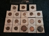 18 Foreign Coins in 2x2 holders