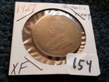 1927 Australia Penny in Extra Fine