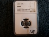 NGC 1957 Roosevelt Dime Proof 68