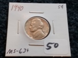 1940 Jefferson Nickel in MS-63+