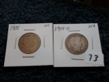 Better Date 1904-O and 1905 Barber Quarters