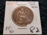NICE! 1855-O Seated Liberty Half Dollar in Extra-Fine 40