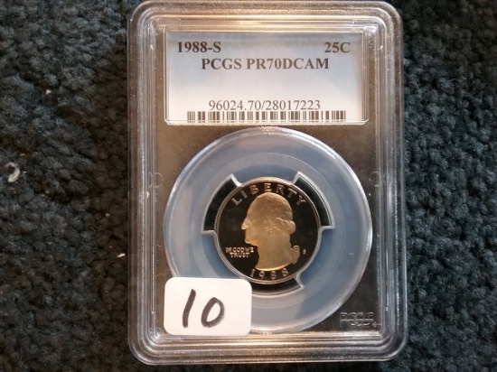 PCGS 1988-S Washington Quarter Proof 70 Deep Cameo