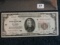 Fairly decent Federal reserve Bank of St Louis $20 National Currency