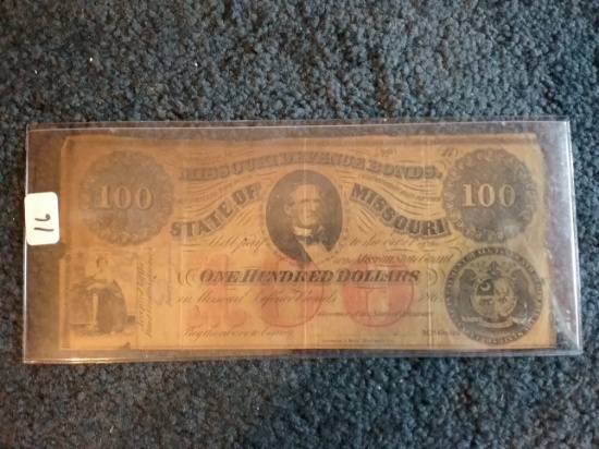 Cool! $100 Missouri Defence Bond